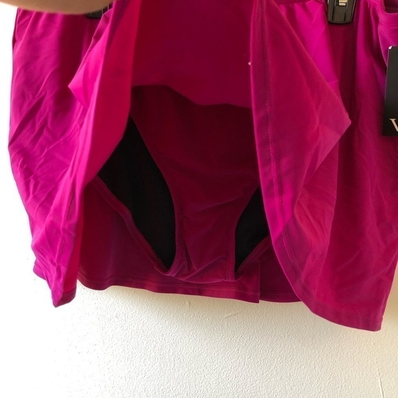 VM Plus Size Bright Pink Skort Swim Cover Up 20W - Picture 3 of 8